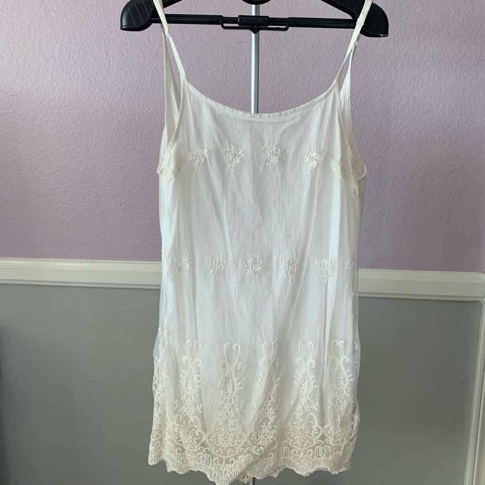 Rehab white lace dress